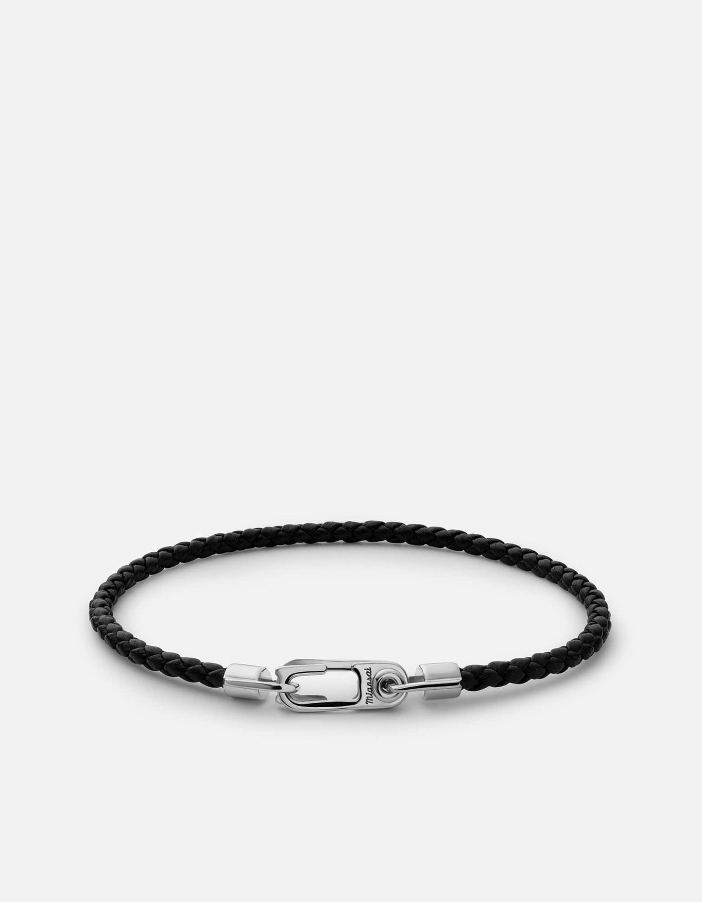 Annex Leather Bracelet - Sterling