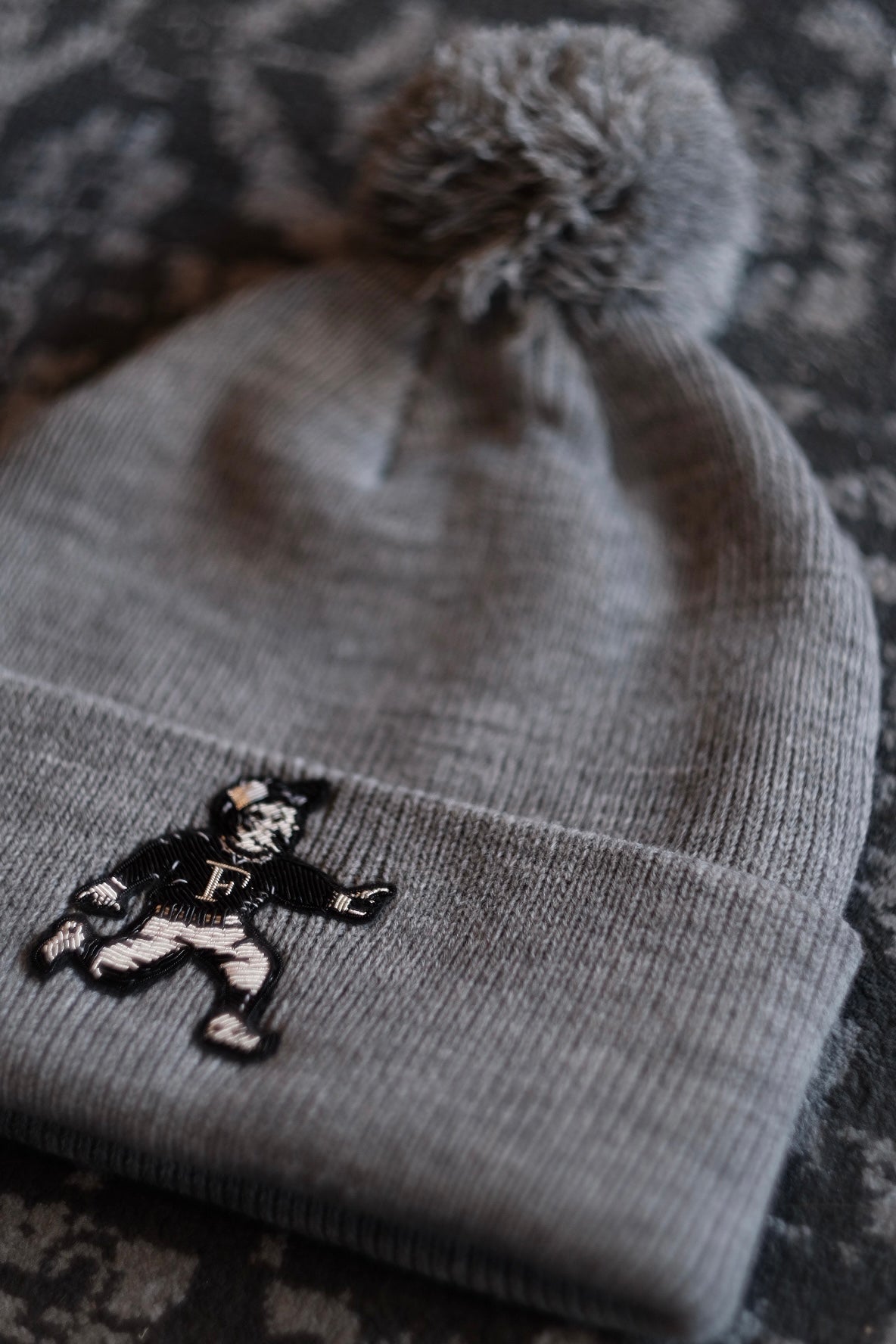 Run Boy Bullion Pom Cuff Beanie