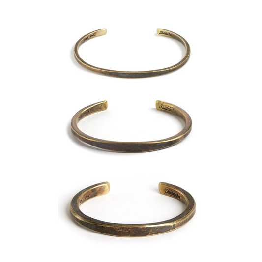 Workshop Cuff: Brass / Work Patina / Standard Weight / Medium