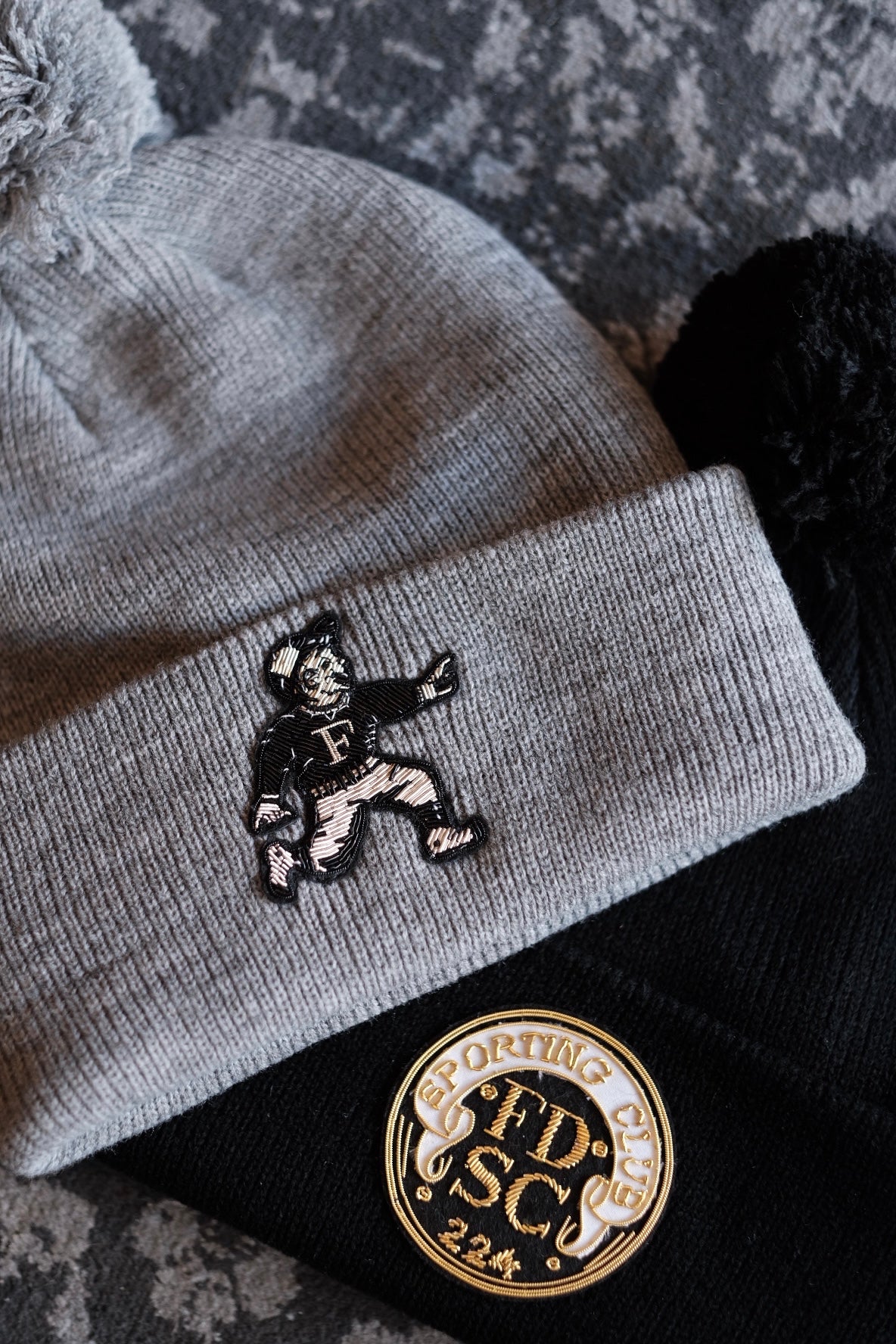 Run Boy Bullion Pom Cuff Beanie