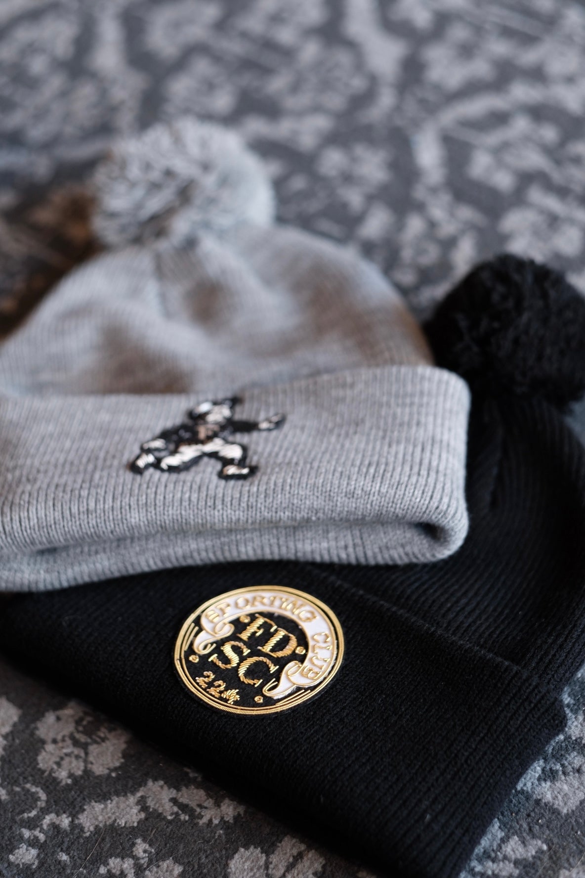Sporting Club Bullion Pom Cuff Beanie