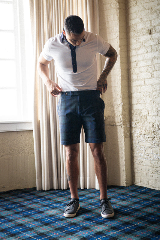 Belfry Performance Short - Blackwatch Plaid