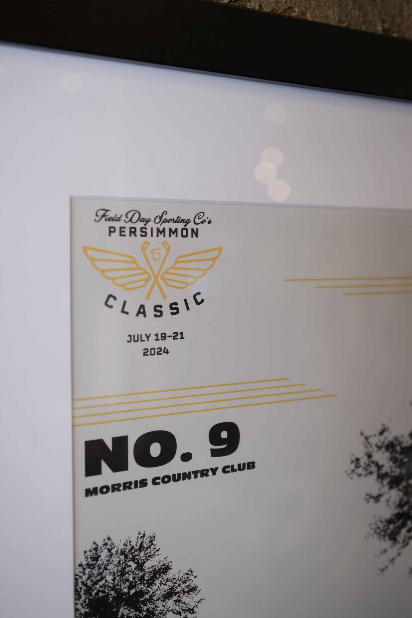 No. 9 Persimmon Classic Course Print
