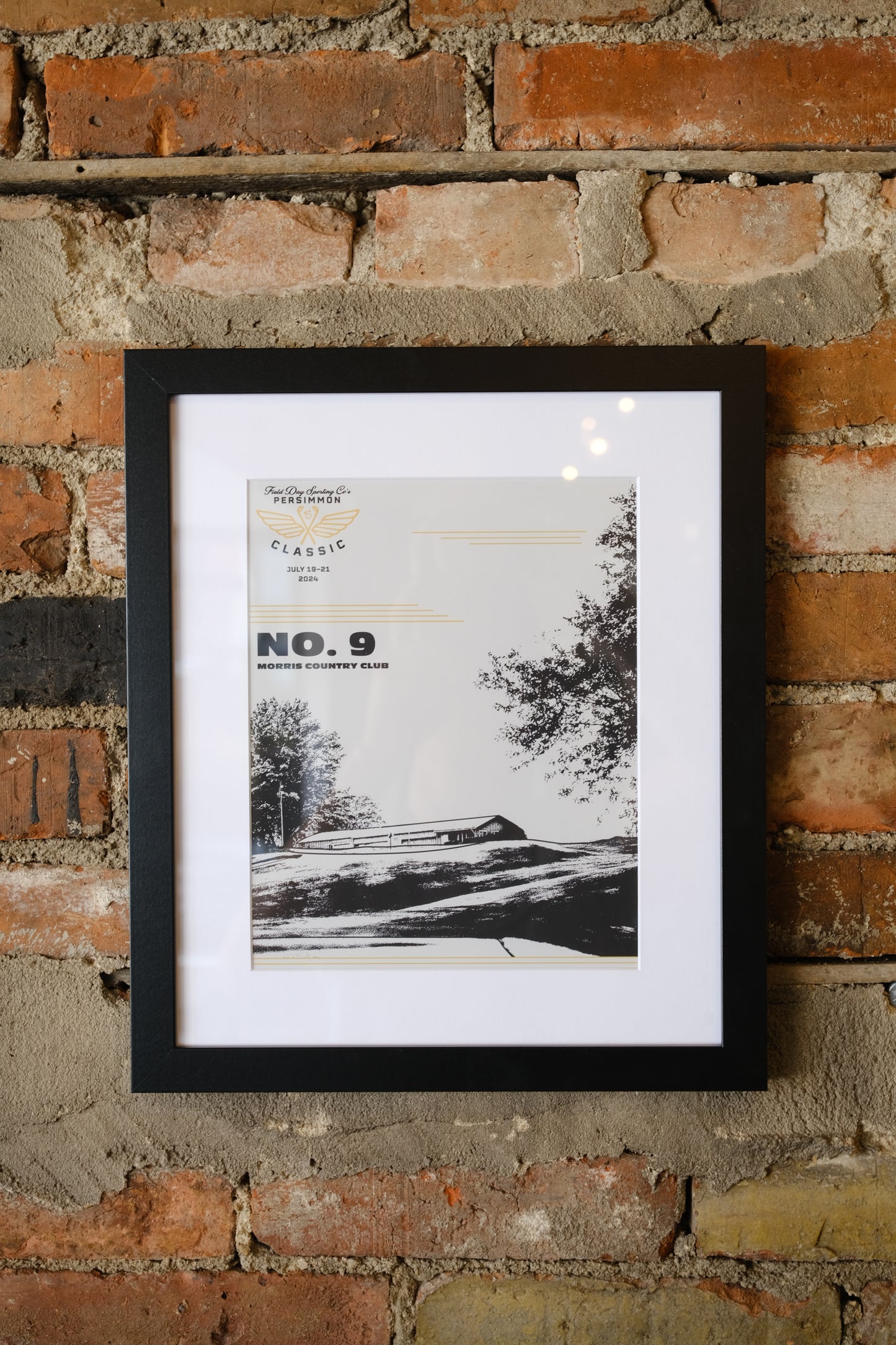 No. 9 Persimmon Classic Course Print