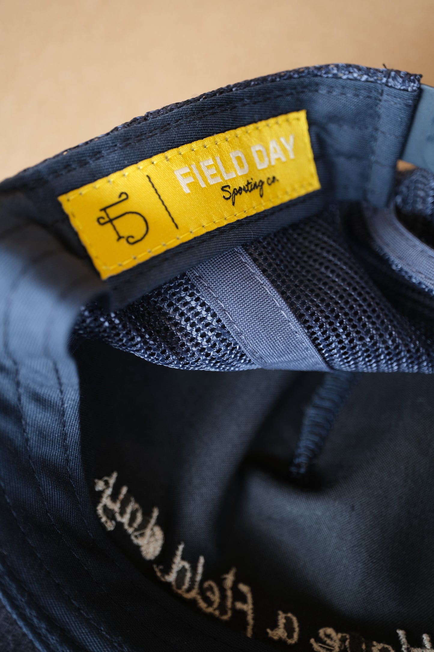 Script Corduroy Rope Hat - Navy