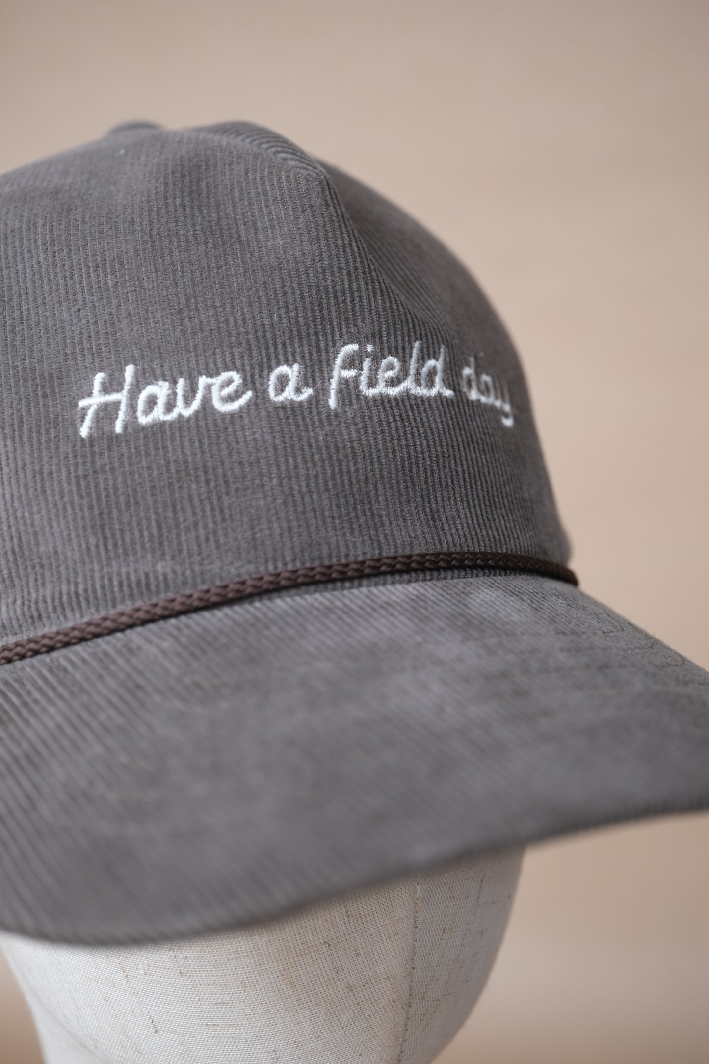 Script Corduroy Rope Hat - Peanut