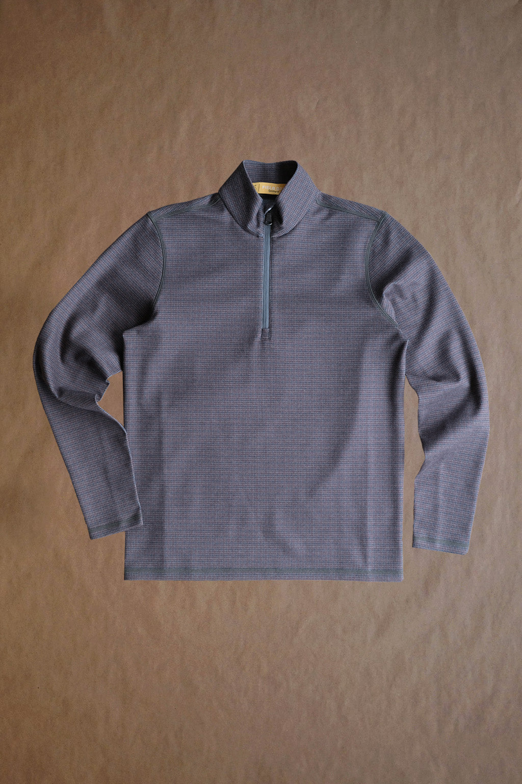 Dunbar 1/4 Zip - Field Multi Houndstooth