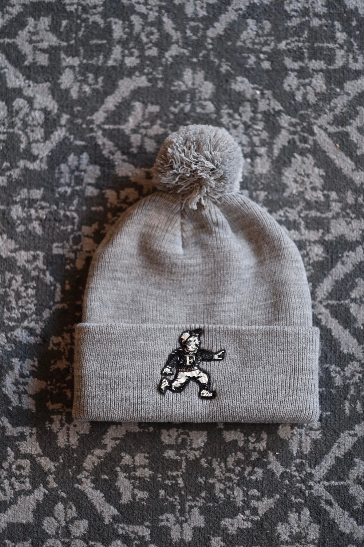 Run Boy Bullion Pom Cuff Beanie