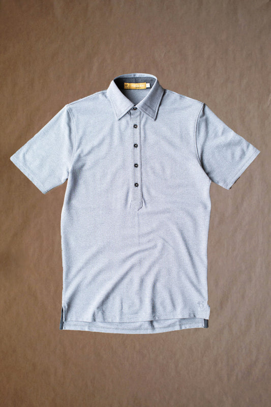 Ford 5 Button Polo - Light Grey Heather