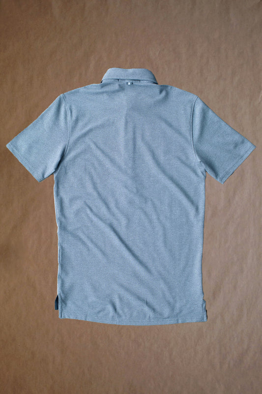 Pin Pointers Ford 5 Button Polo - Light Grey Heather