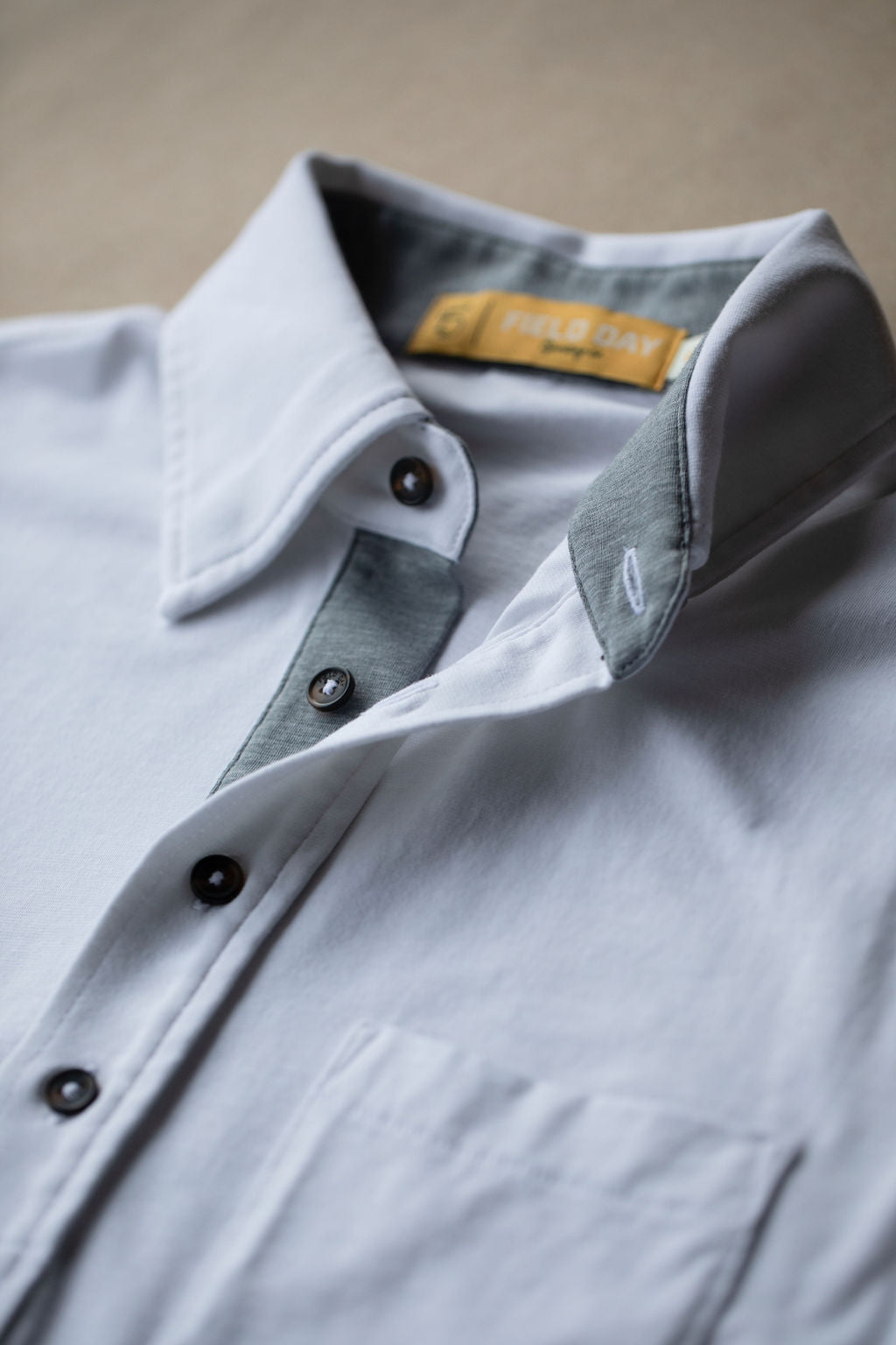 Francis Pocket Polo - White