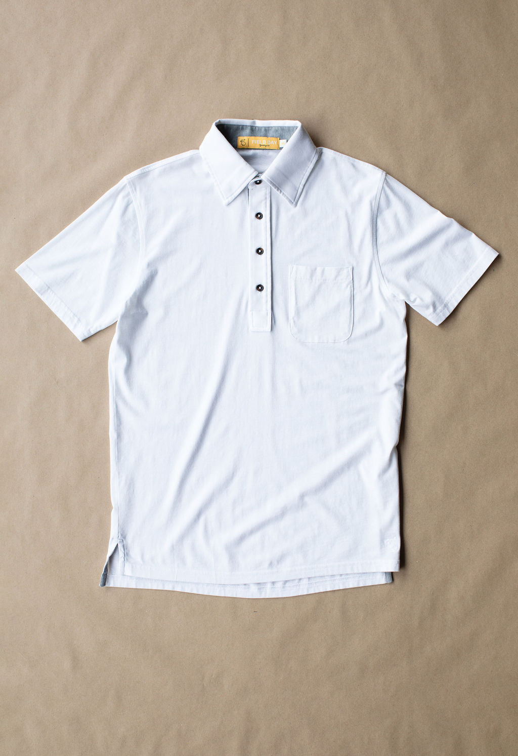 Francis Pocket Polo - White