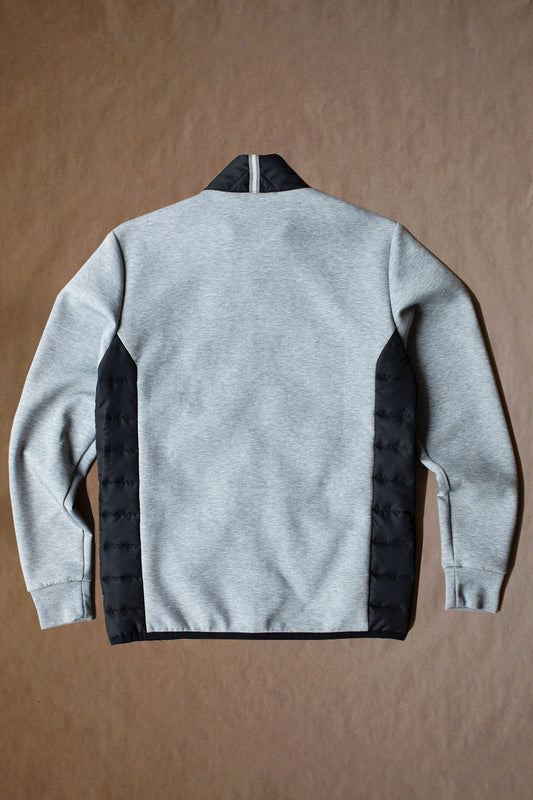 Frankie Cross Full Zip - Black/Light Grey Heather