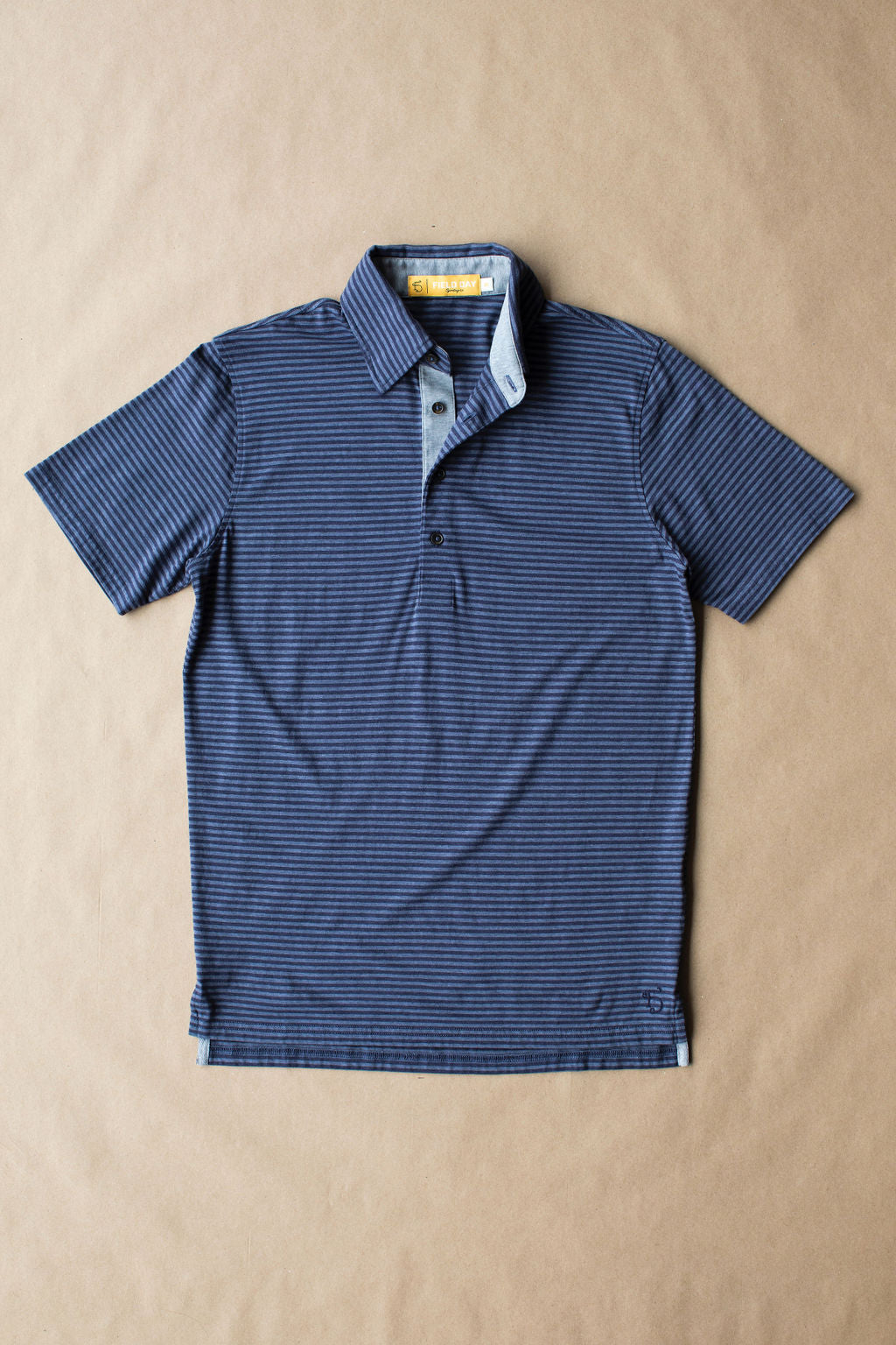 John 4 Button Polo - Navy