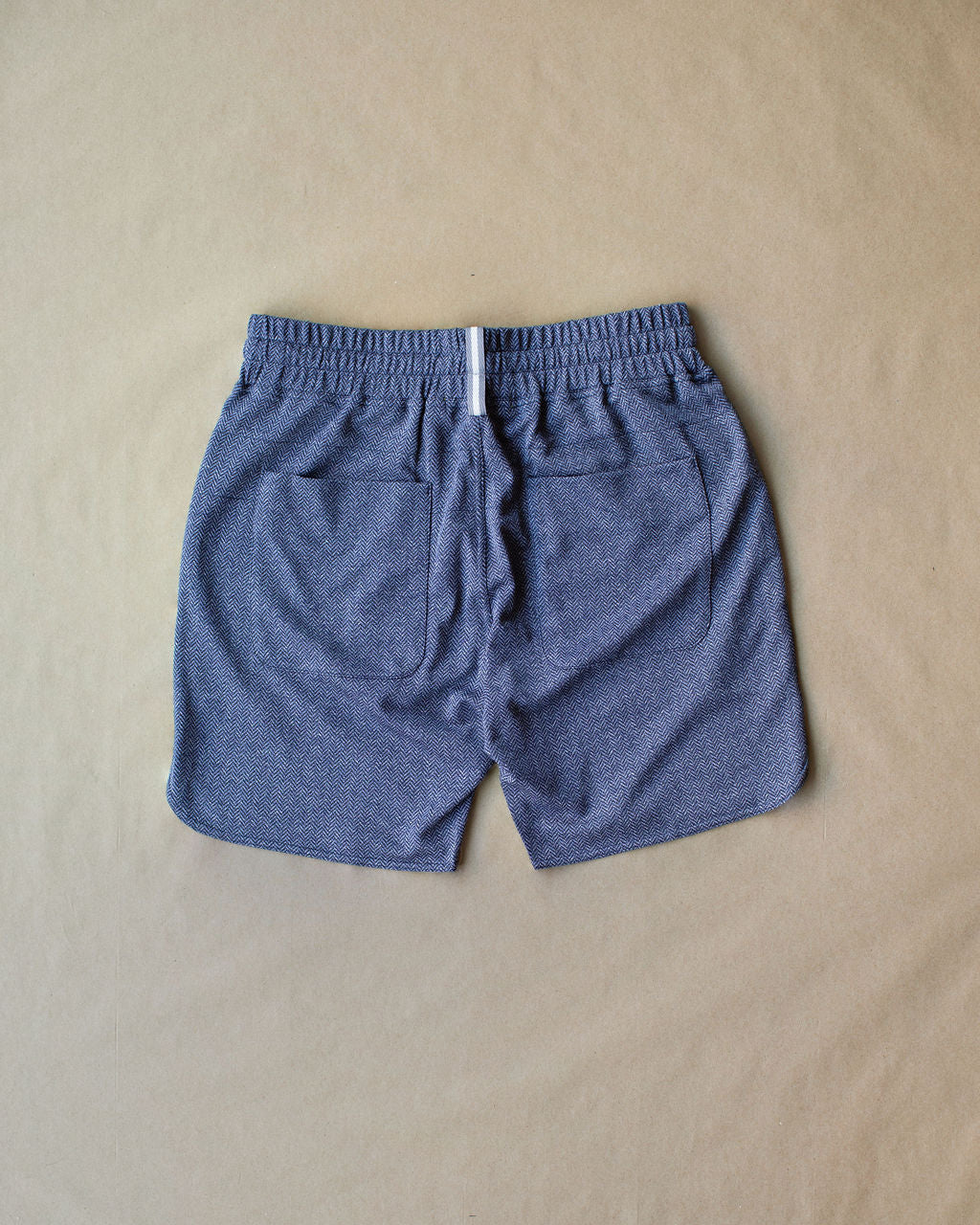 Palmer Performance Short - Navy Herringbone