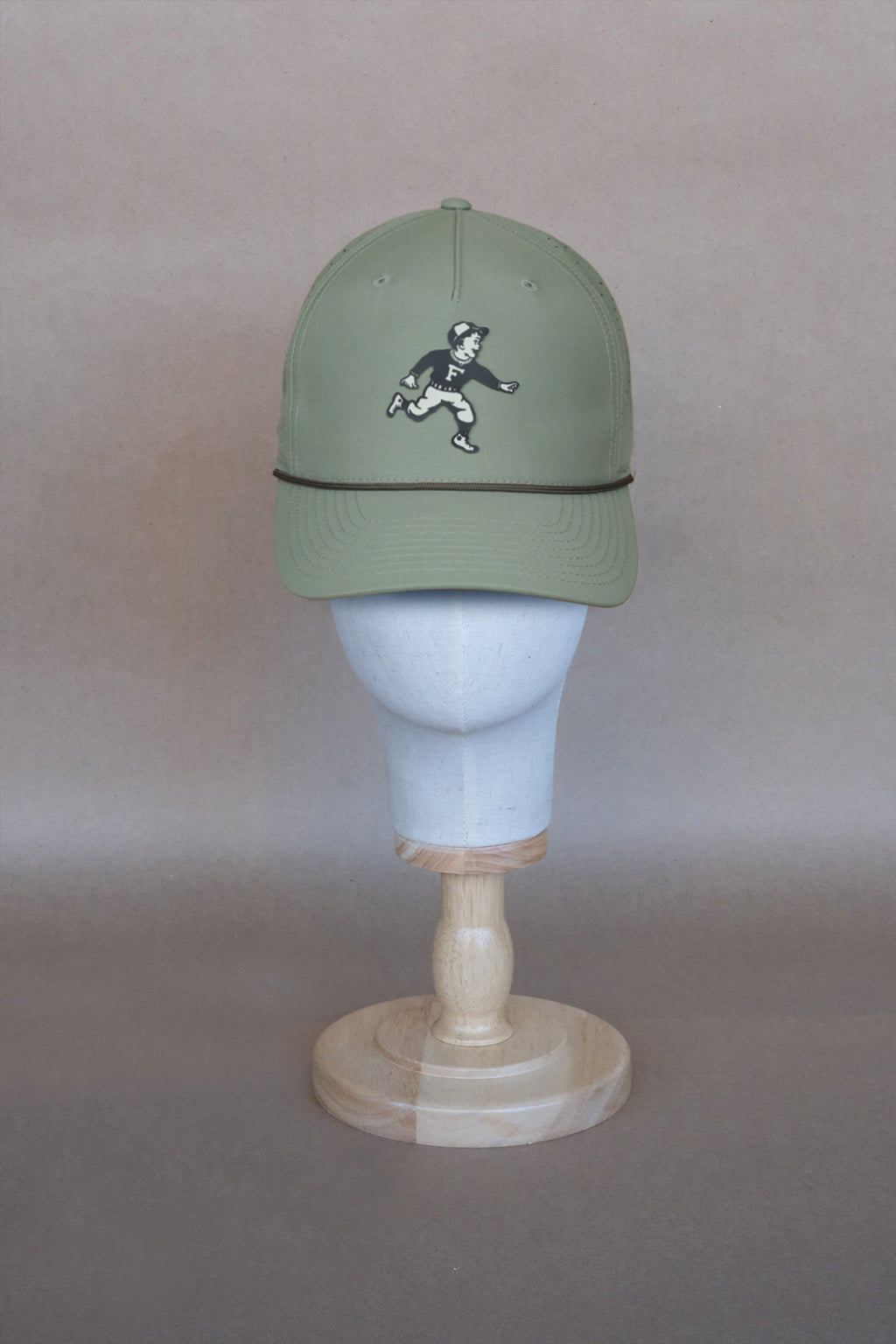 Run Boy Performance Rope Cap - Light Olive
