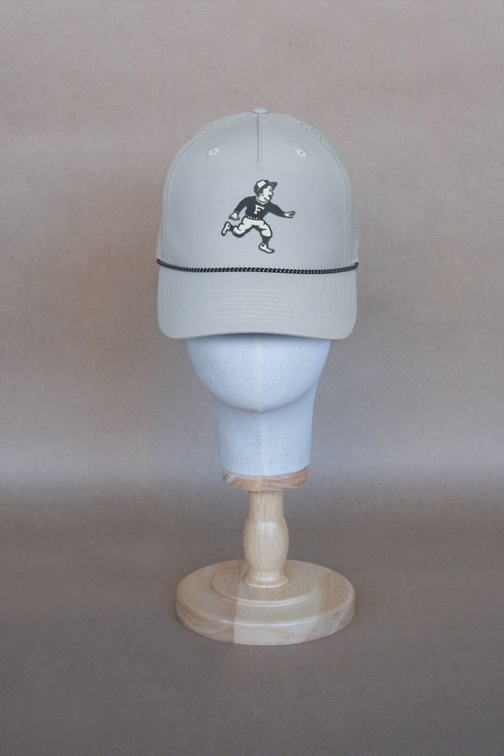 Run Boy Performance Rope Cap - Silver