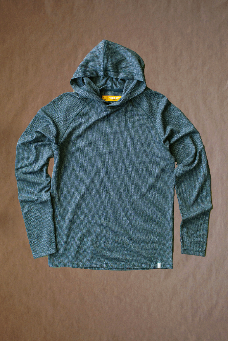 Palmer Performance Hoodie - Fern Herringbone