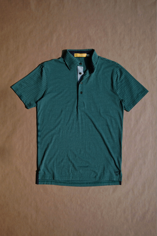 John 4 Button Polo - Fern/Wrigley