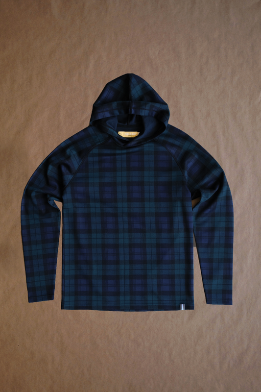 Palmer Doubleknit Hoodie - Blackwatch Plaid