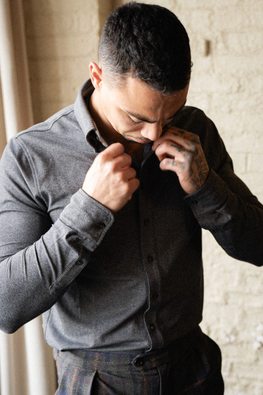 Ford Buttondown - Charcoal Heather