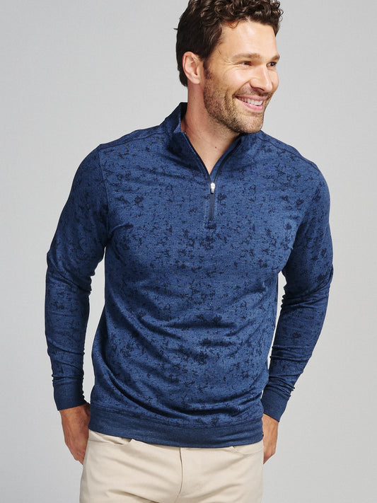 Cloud French Terry Print Quarter Zip