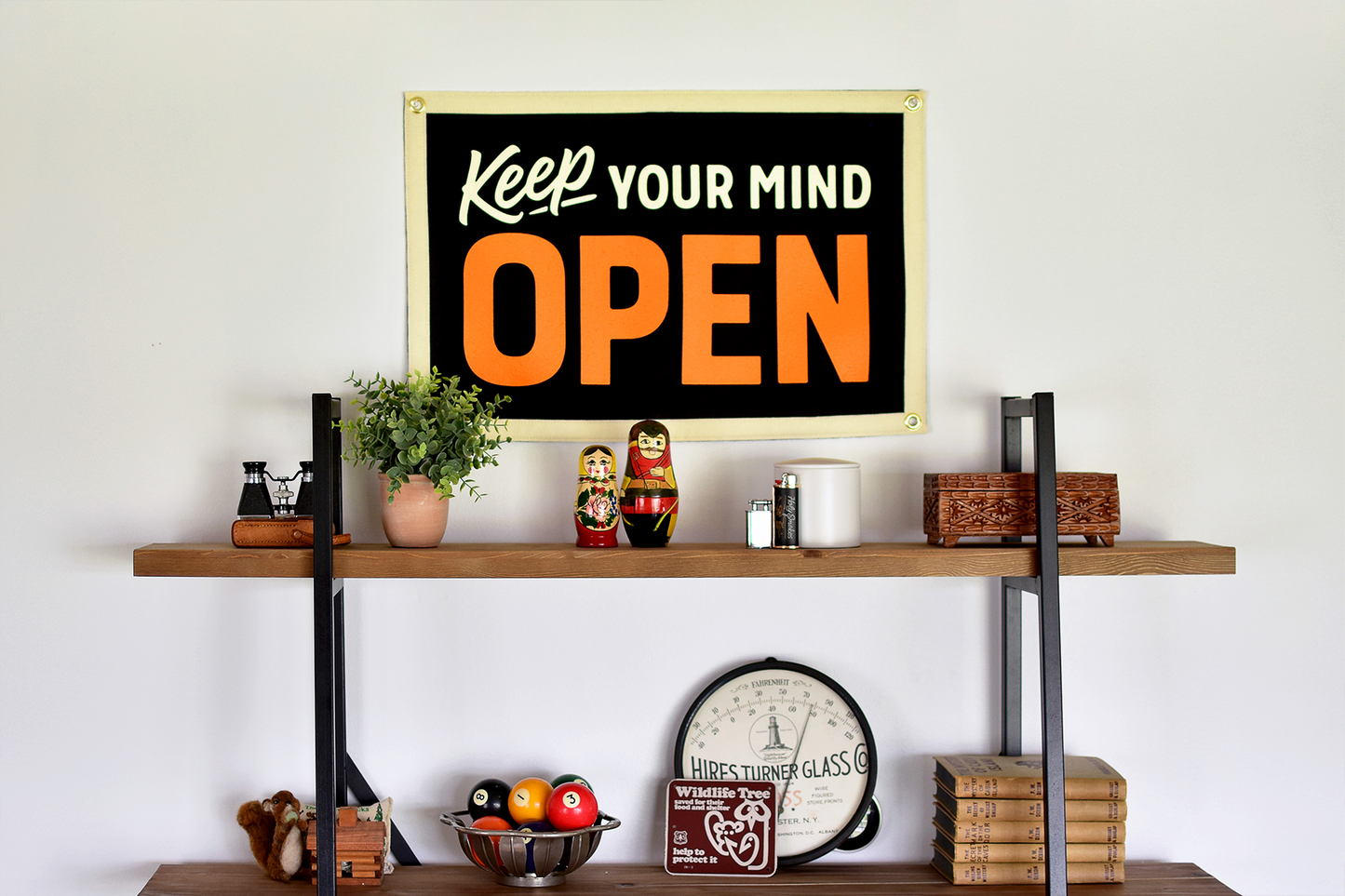Keep Your Mind Open Flag