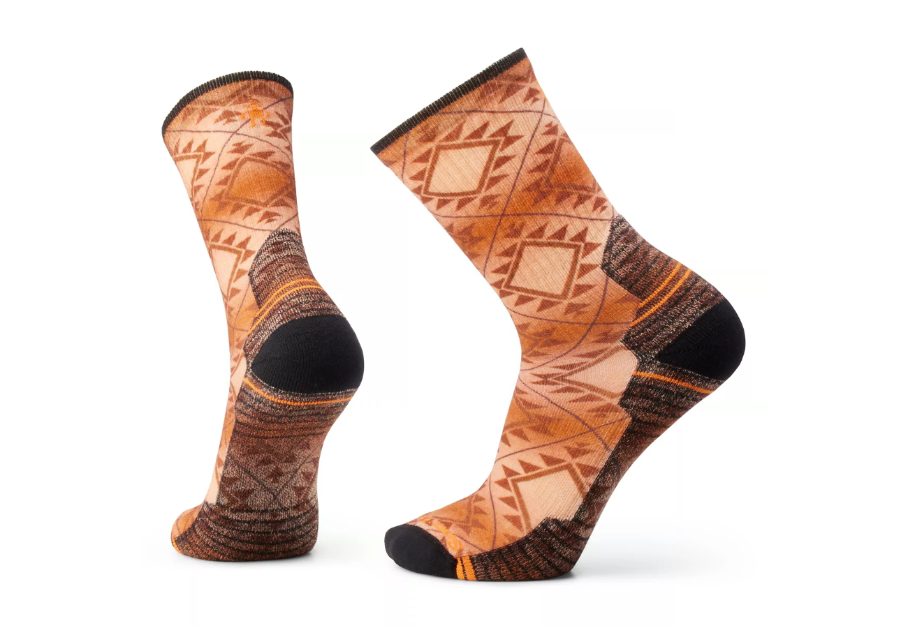 Hike Light Cushion Southwest Tile Print Crew Socks