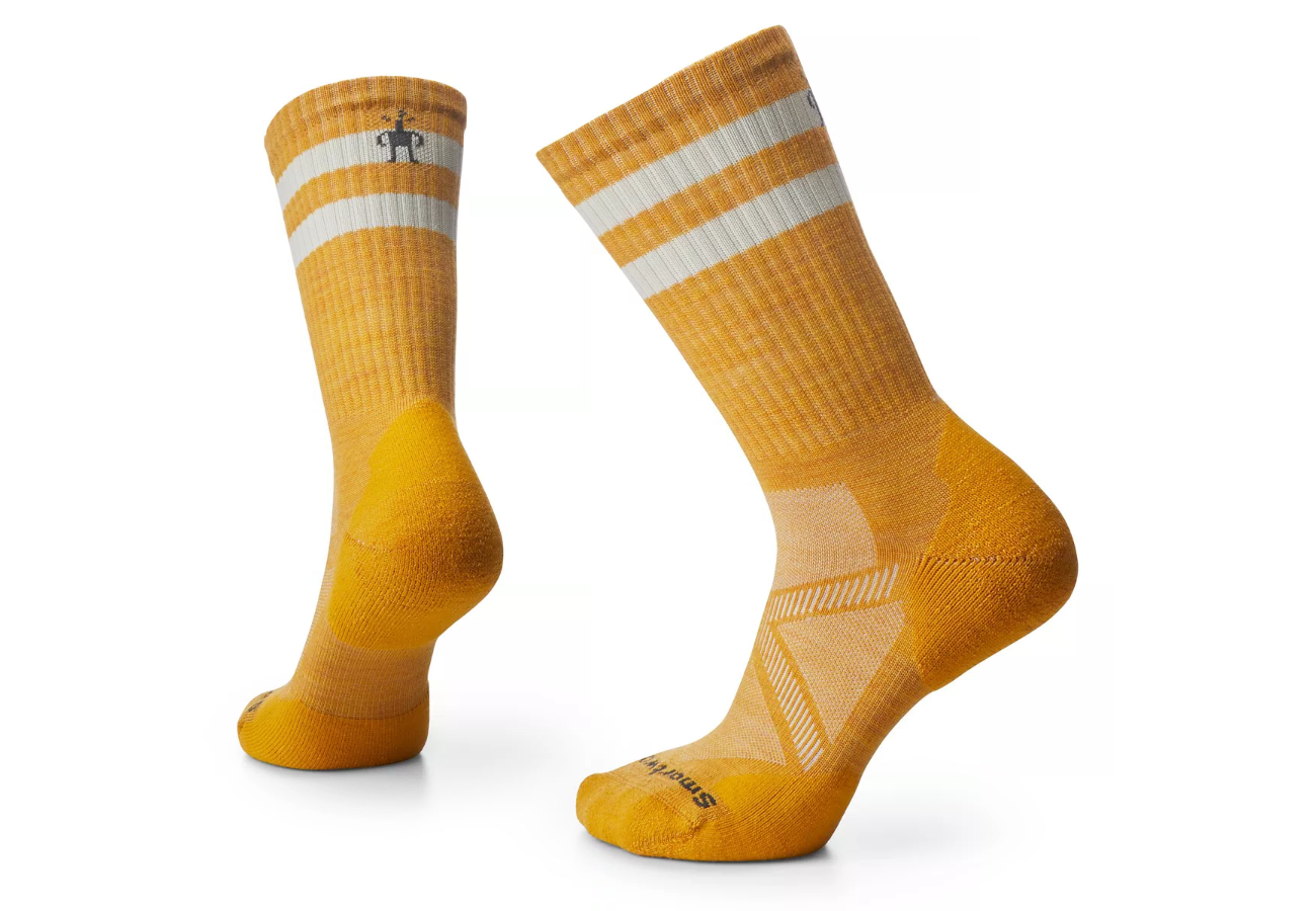Athletic Stripe Targeted Cushion Crew Socks