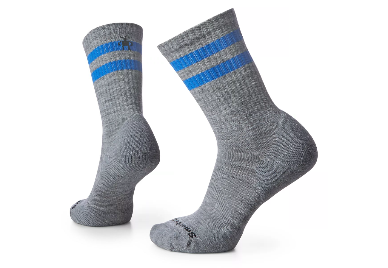 Athletic Stripe Targeted Cushion Crew Socks