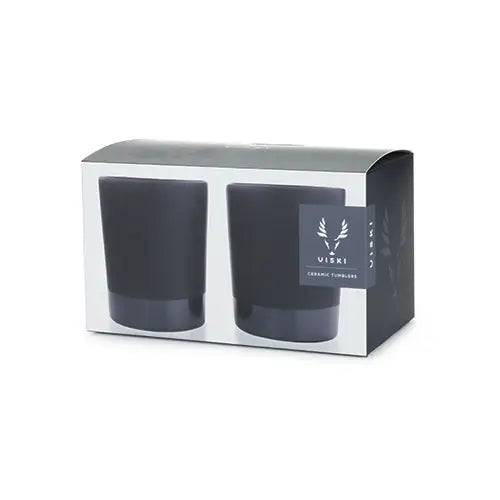 Black Stoneware Tumblers