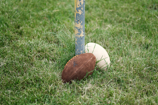 Run Boy Leather Football - Tan