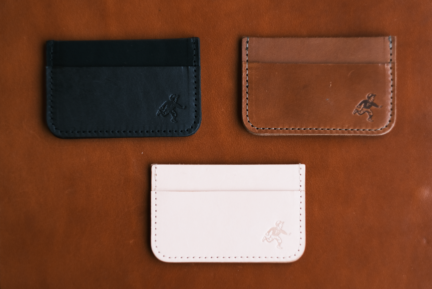 Run Boy Cardholder Wallet - Brown