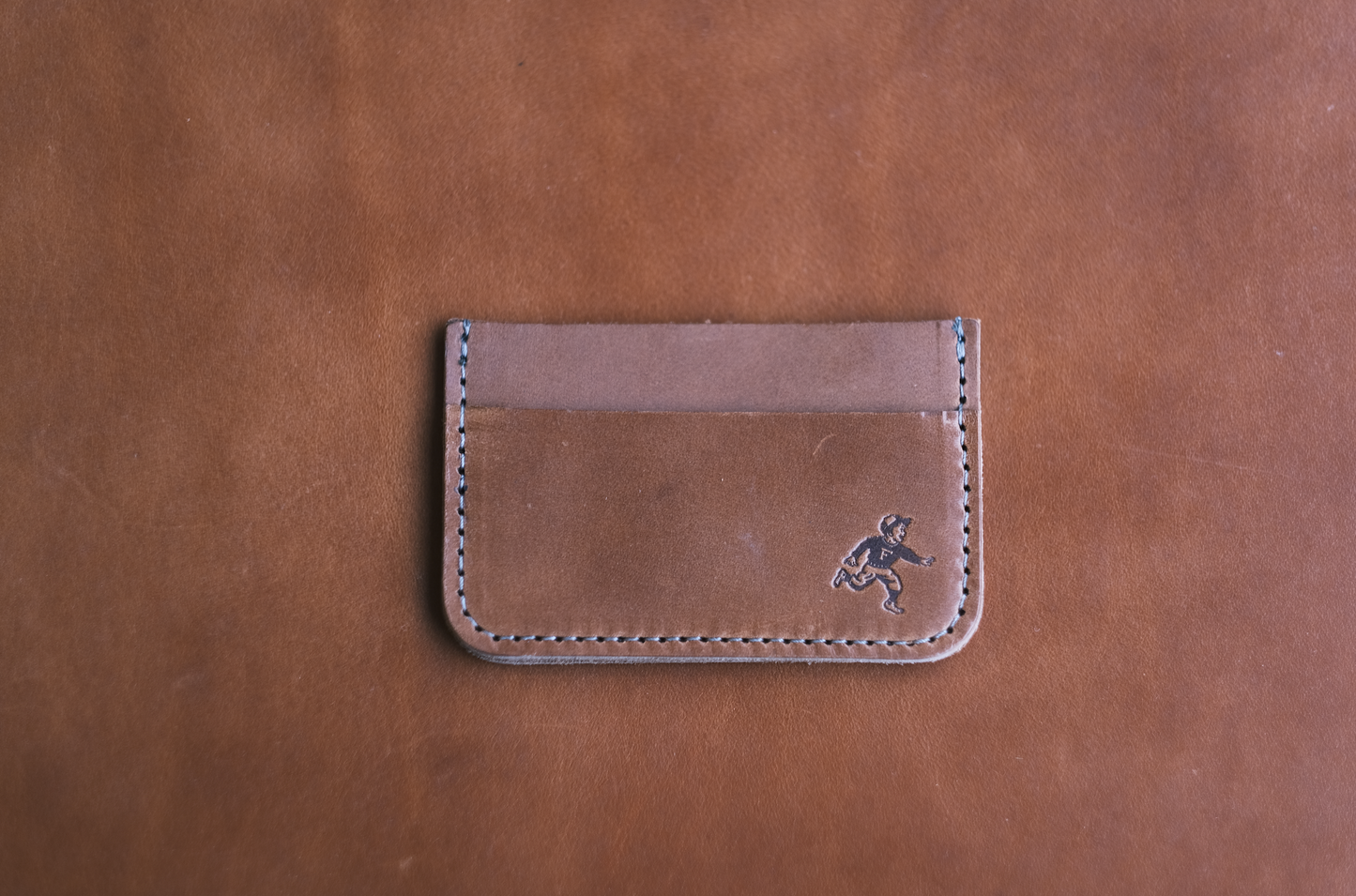 Run Boy Cardholder Wallet - Brown
