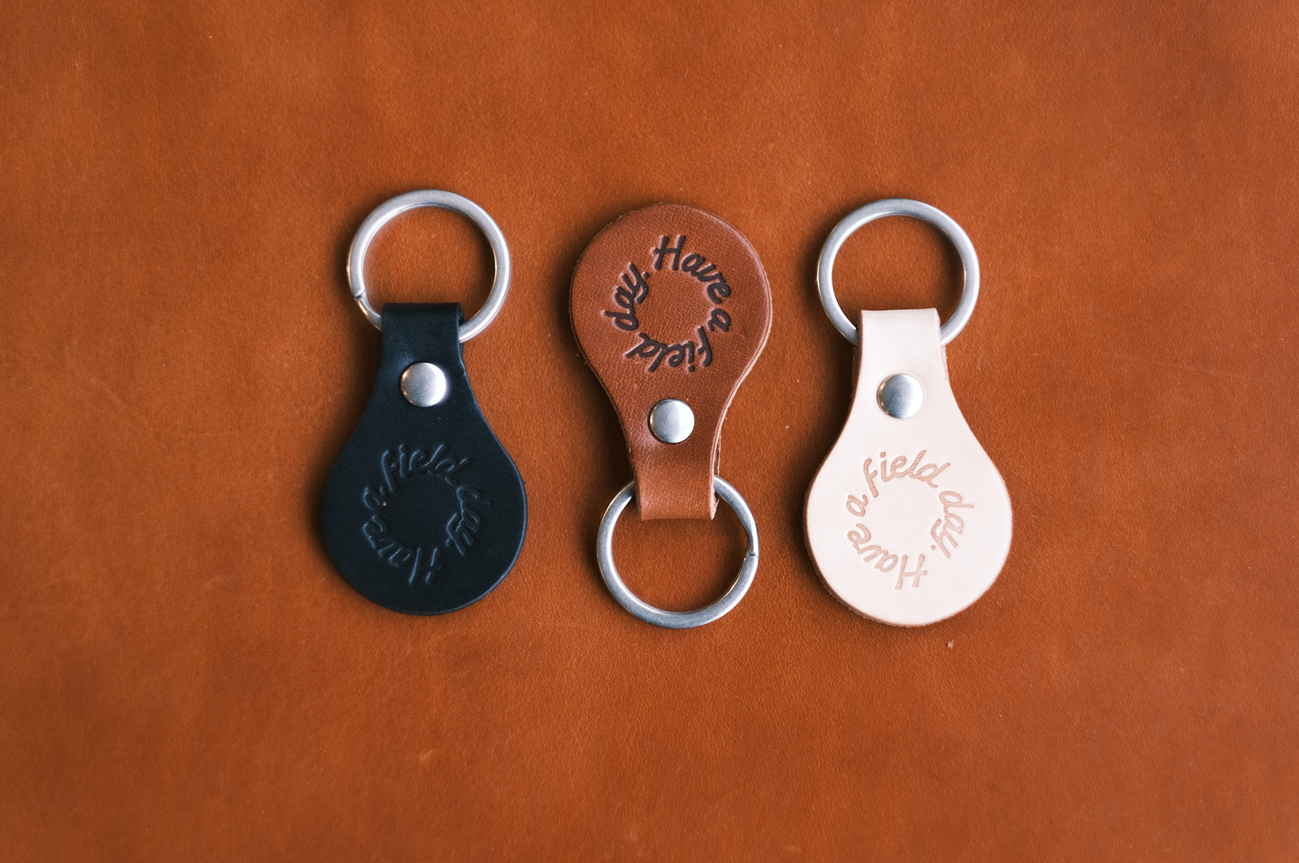HAFD Circle Key Chain - Veggie Tan