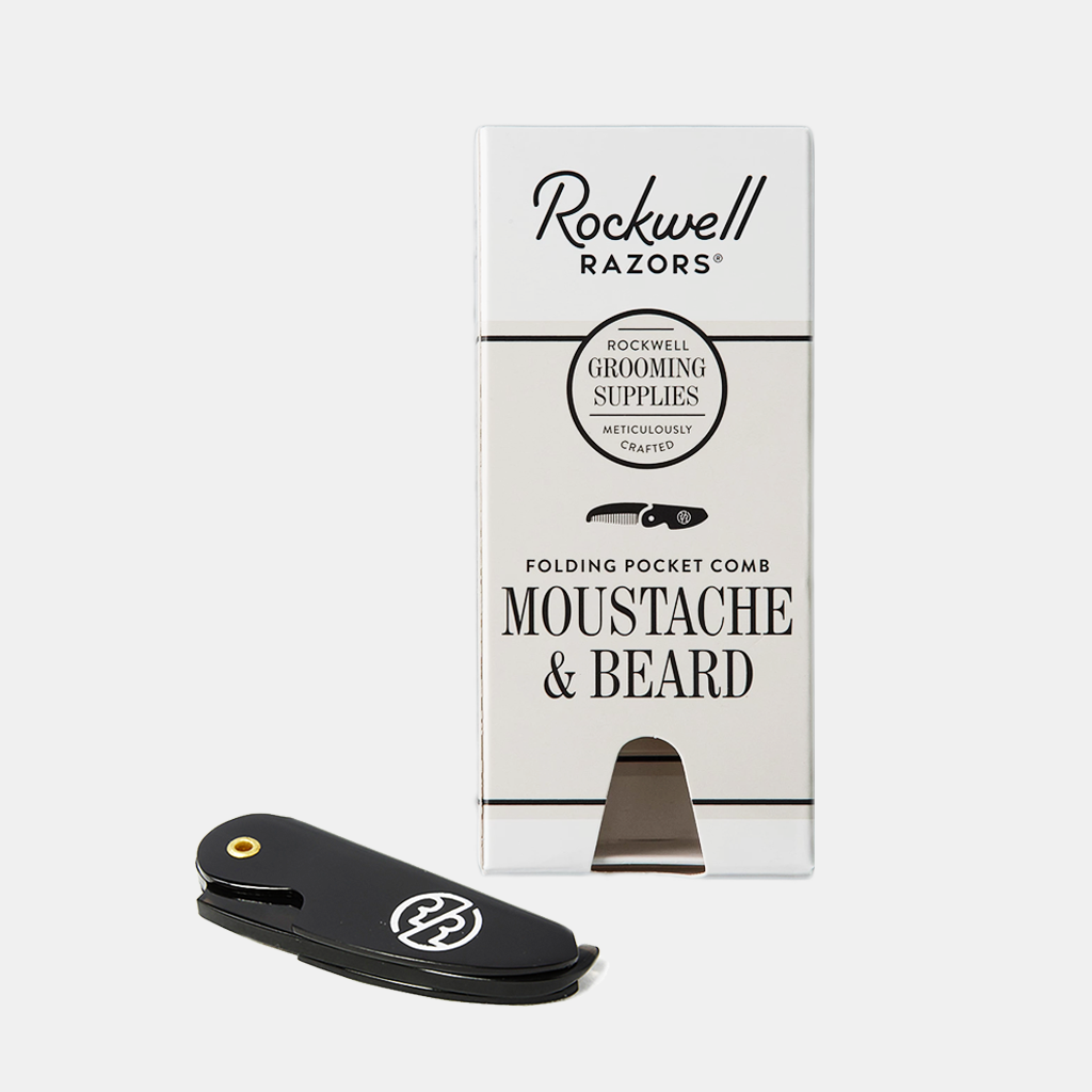 Folding Moustache and Beard Comb