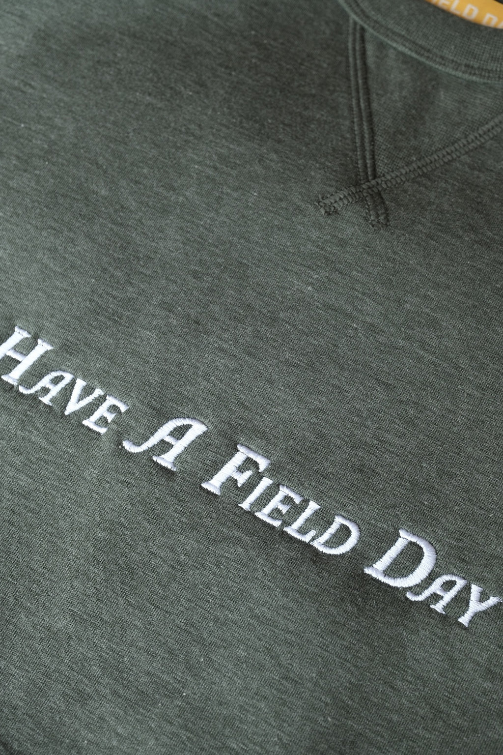 Hynds Georgia Script Crewneck - Field Heather