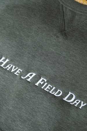 Hynds Georgia Script Crewneck - Field Heather