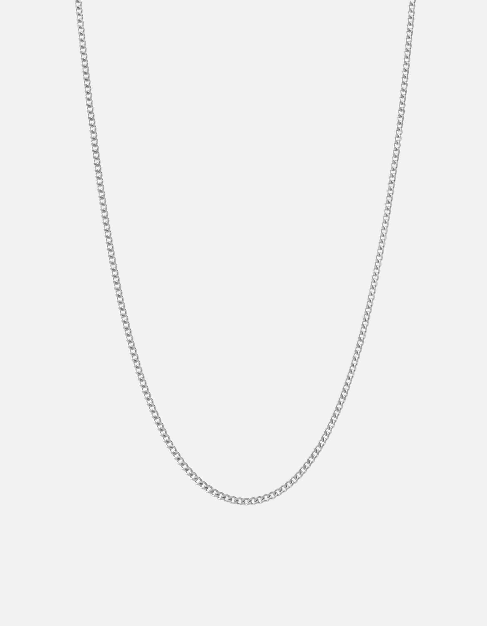 2mm Sterling Silver Cuban Chain Necklace