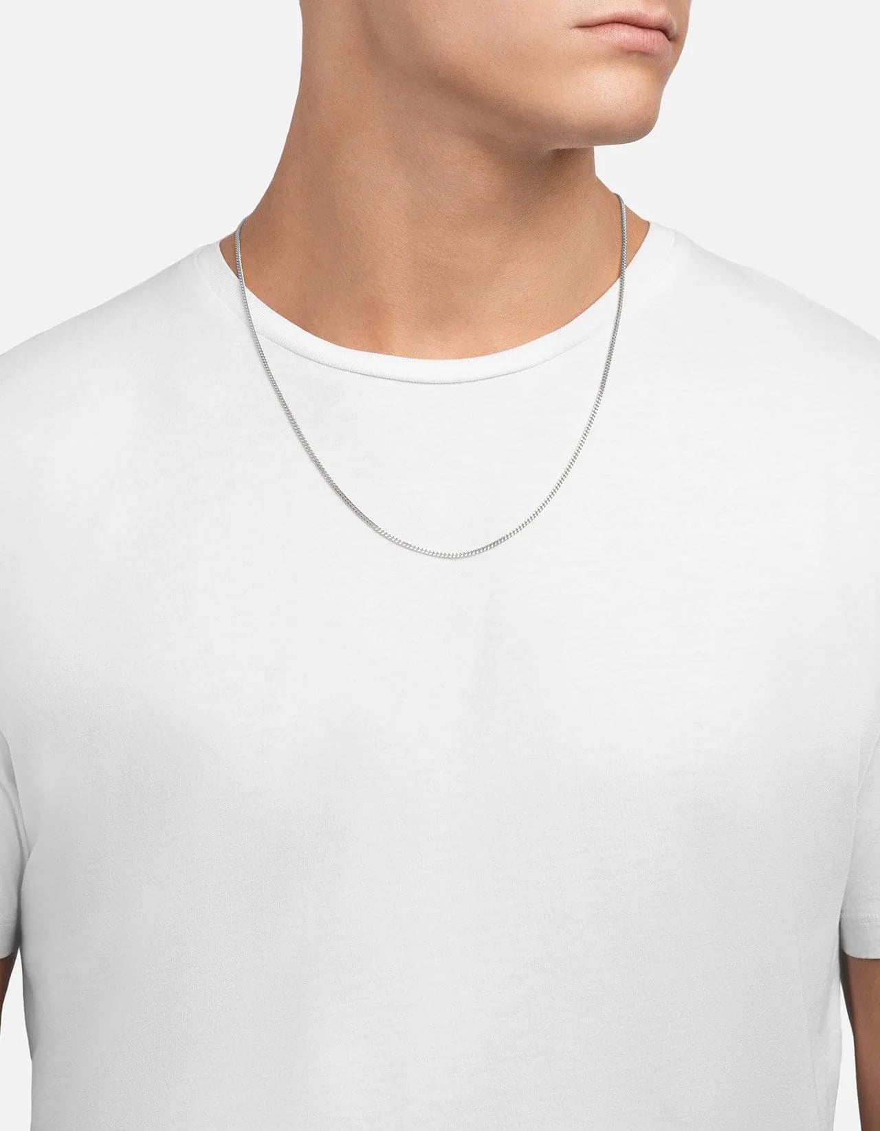 2mm Sterling Silver Cuban Chain Necklace