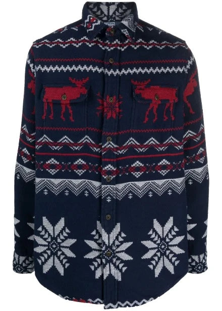 Holiday Jacquard Button Down