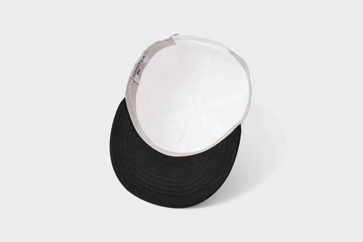 Chicago Upside Down - Upside Down Flatbill: White/Black/Red
