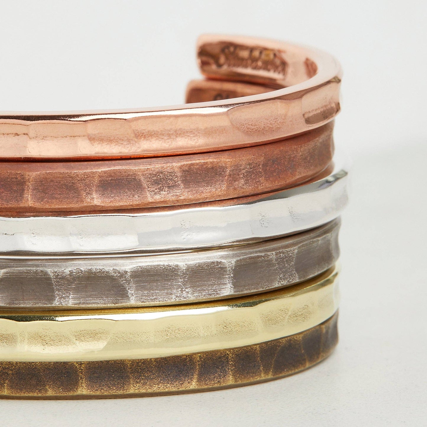 Trench Cuff: Copper / Work Patina / Medium