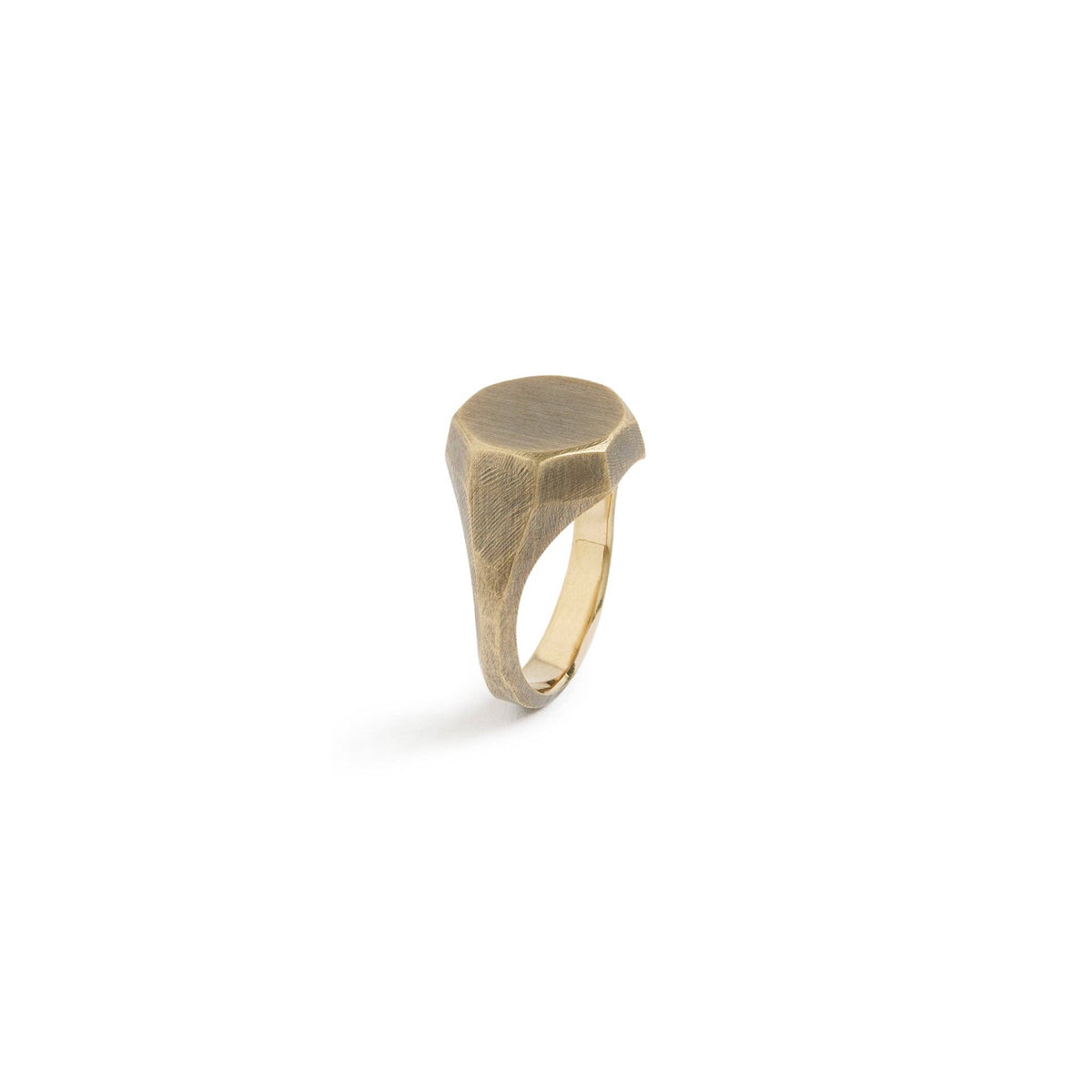 Otto Signet Ring: Brass / Work Patina / 11