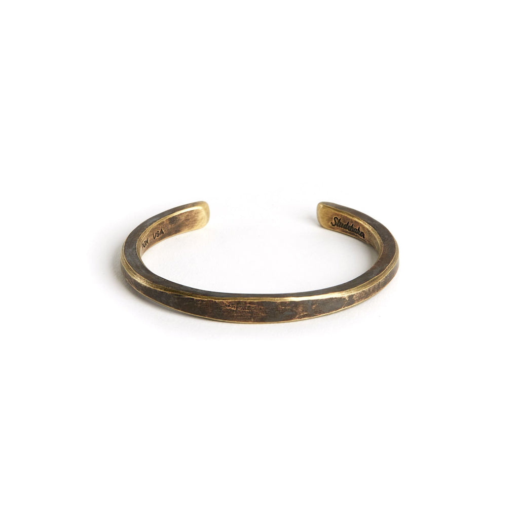 Workshop Cuff: Brass / Work Patina / Standard Weight / Large