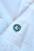 Francis 4 Button Pocket Polo - Evans Scholars Edition - White