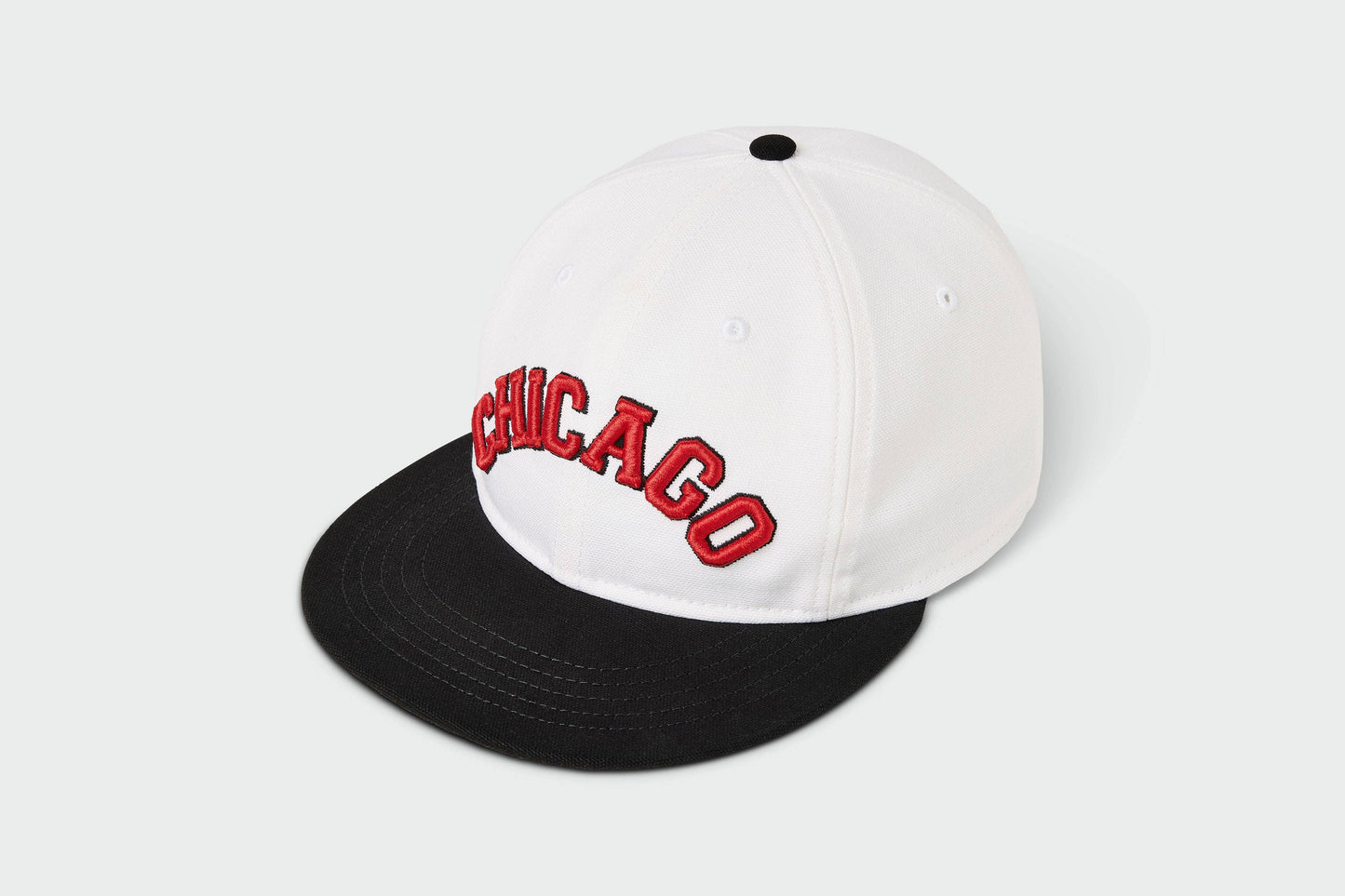 Chicago Upside Down - Upside Down Flatbill: White/Black/Red