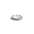 Plait Ring: Sterling Silver / Work Patina / 10