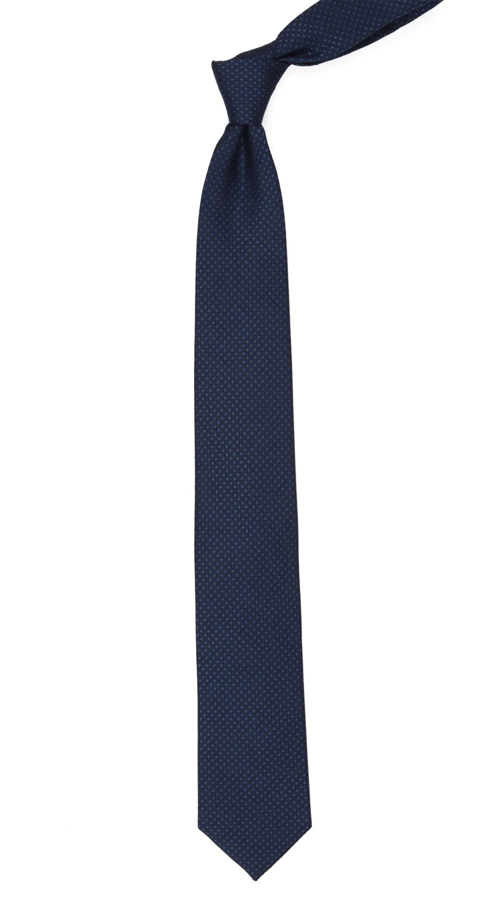 Dotted Spin Tie in Navy