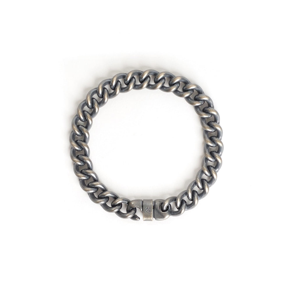 Signature Bracelet: Brass / Work Patina / Medium
